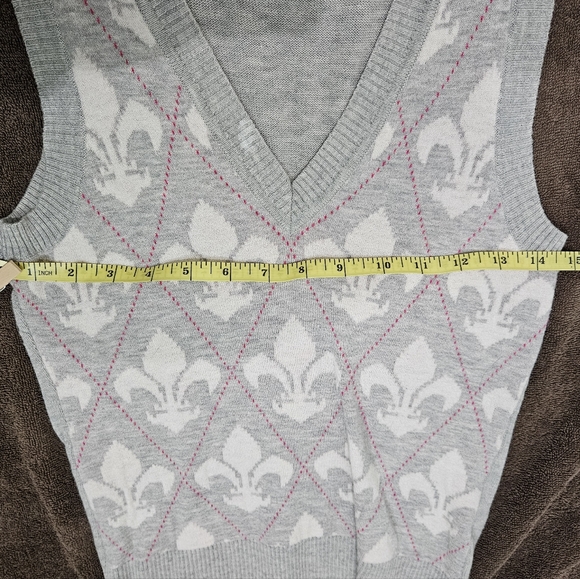 EXPRESS sleevless gray sweater vest size small - Picture 4 of 8